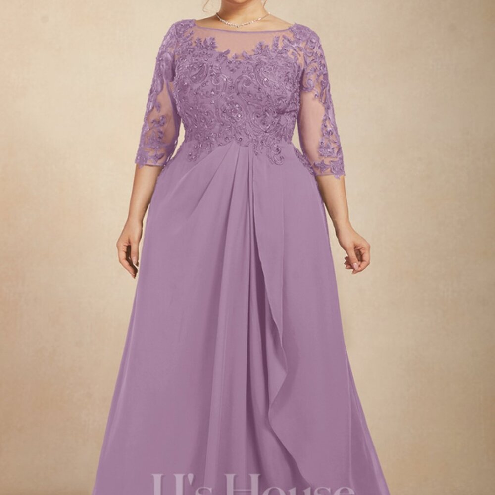 JJs House Mauve Embroidered Maxi Dress